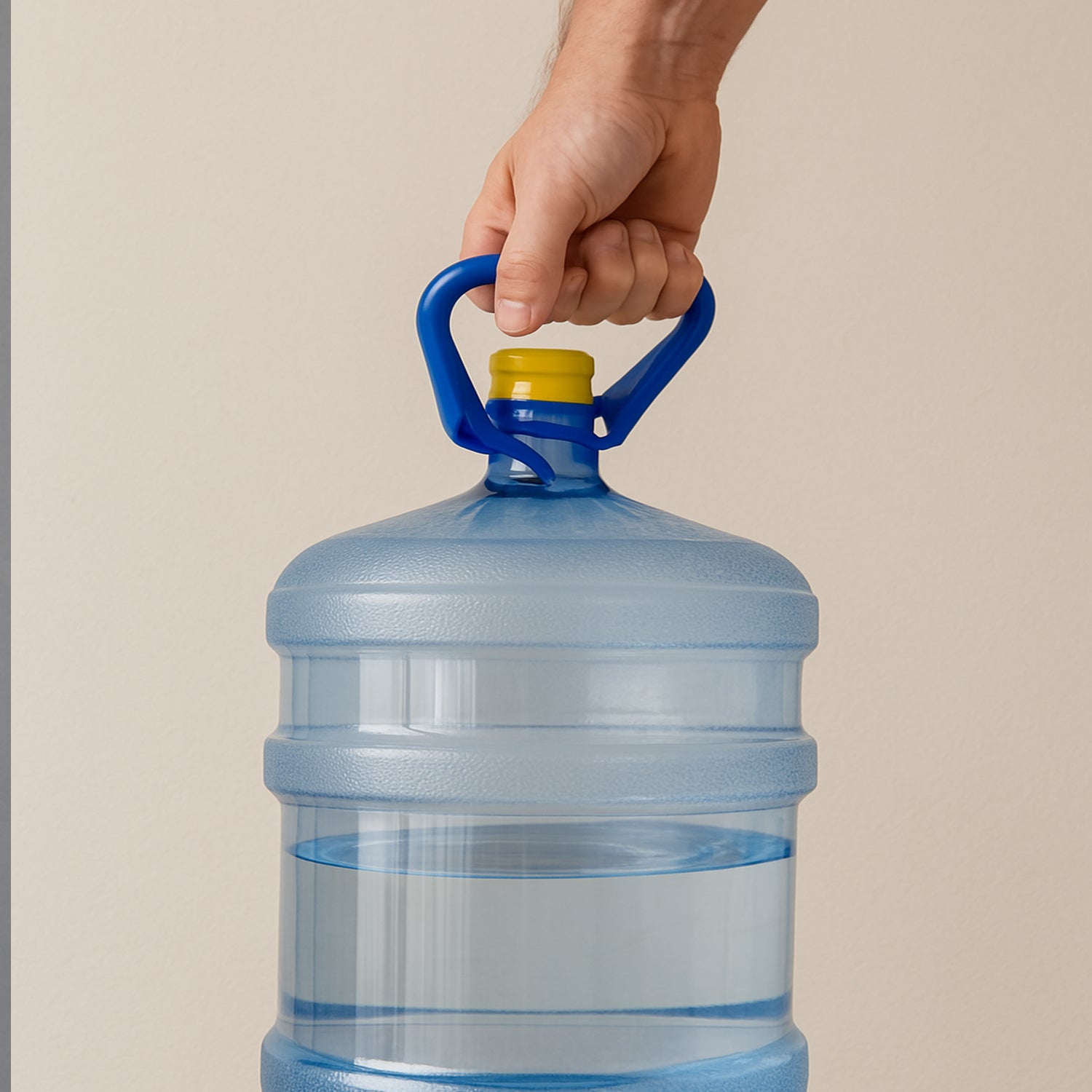 Reusable heavy-duty water bottle handle made for 20L cans