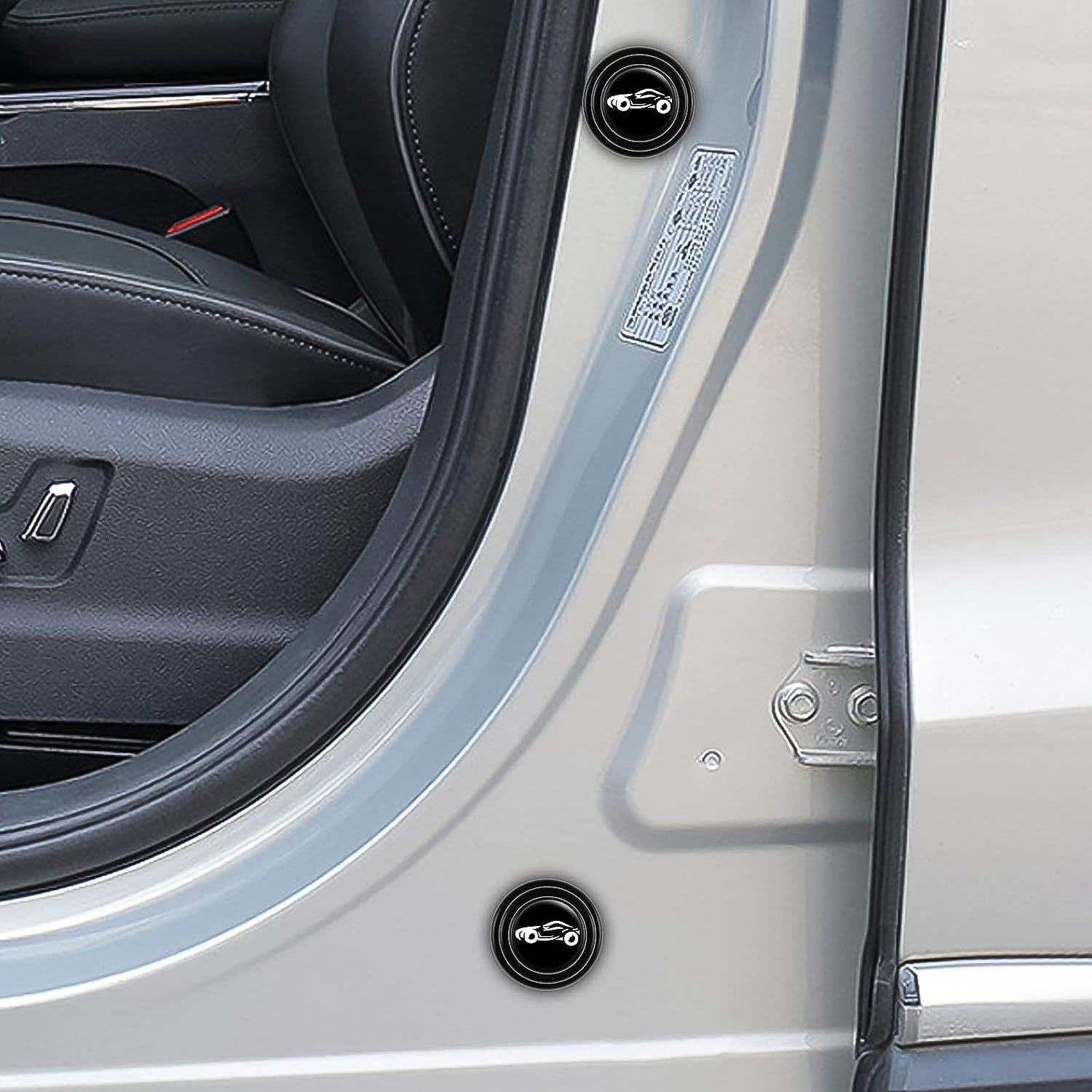 View of multiple car door protector stickers ready for application.