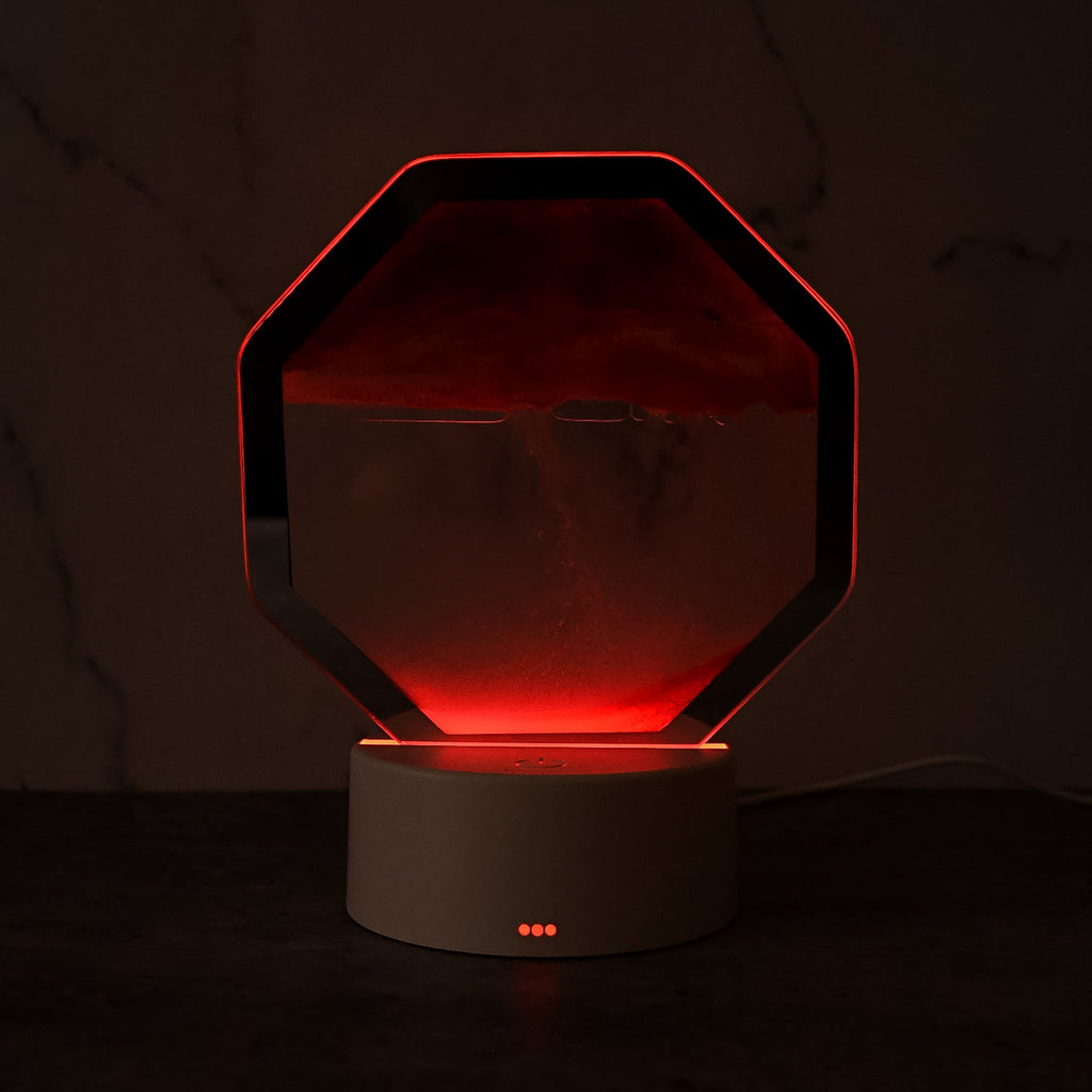 Syringe accessory included with LED Moving Sand Art Table Lamp for water flow adjustment