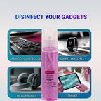 Application of PHOBIA Screen Cleaner Gel on a smartphone screen.