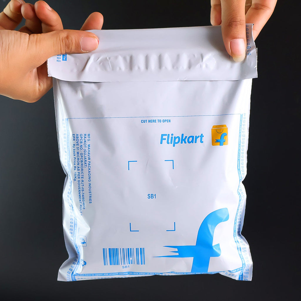 Tamper-proof secured Flipkart branded courier pouch