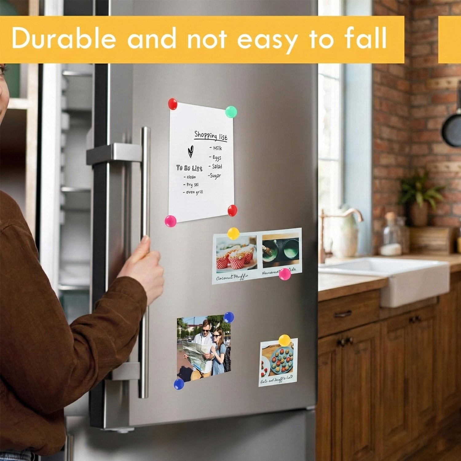 Bright assorted color magnets for refrigerator and notice board