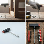 Ergonomic T-handle of the screwdriver set for comfortable and firm grip.