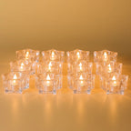Set of 12 decorative LED flameless candles with realistic flickering light