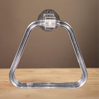 Installation view showing the sturdy mounting bracket for the BathNova towel ring.