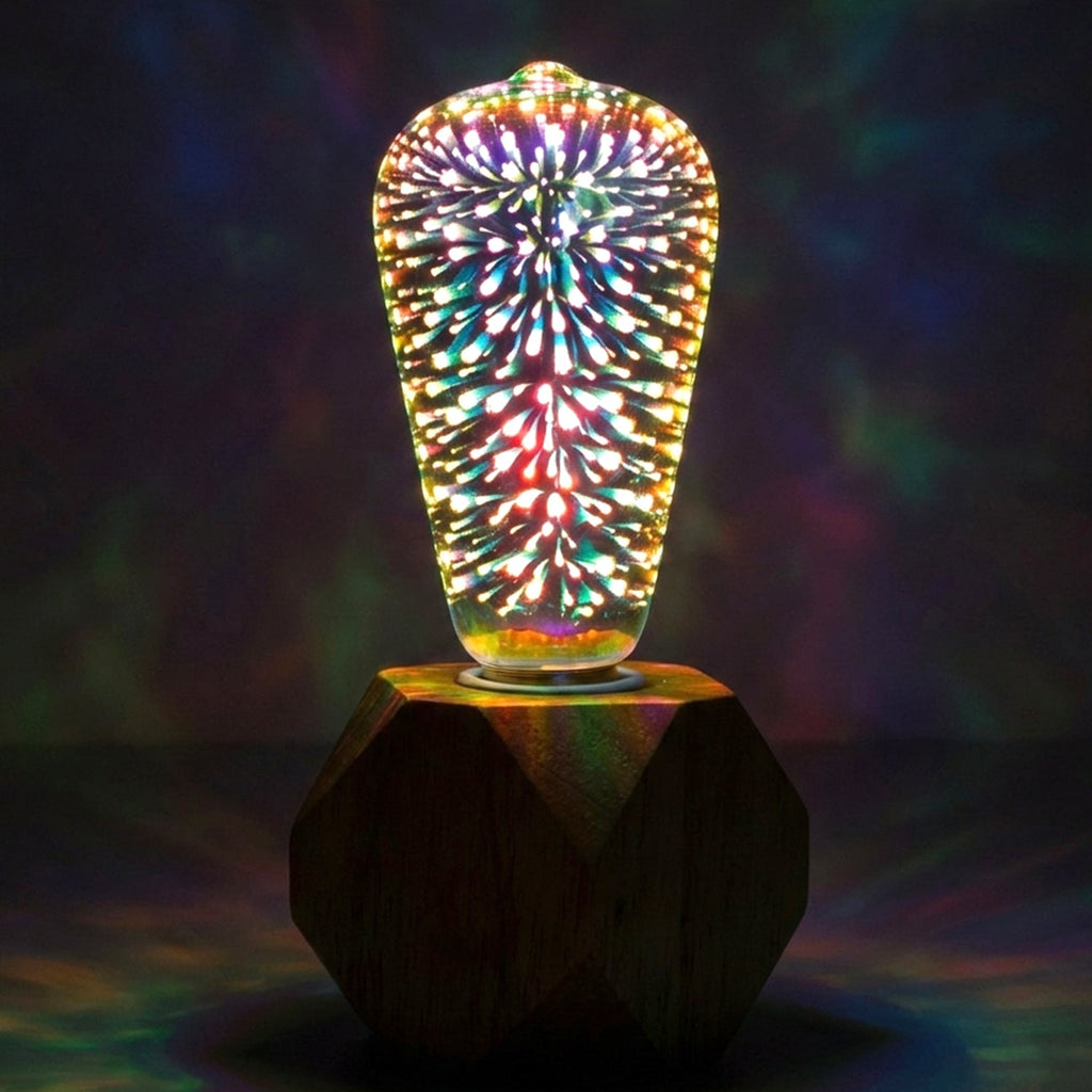 Decorative home LED bulb with crystal sparkle effect