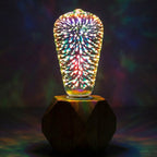 Decorative home LED bulb with crystal sparkle effect