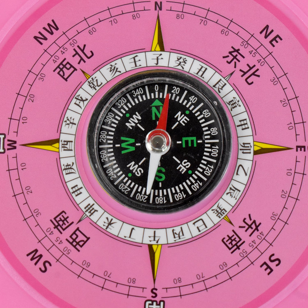 Compass and clock combo providing accurate direction and time tracking