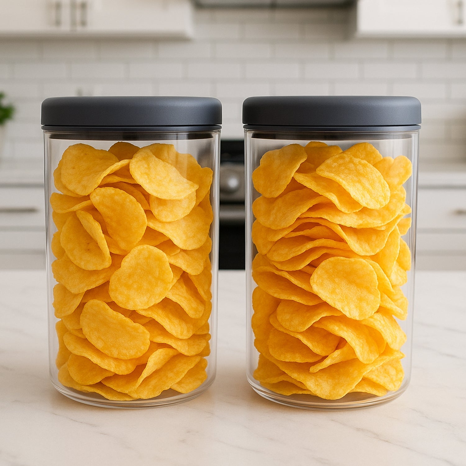 Durable BPA-free plastic food storage container set