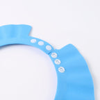 Infant shower cap designed to keep water away from eyes and ears