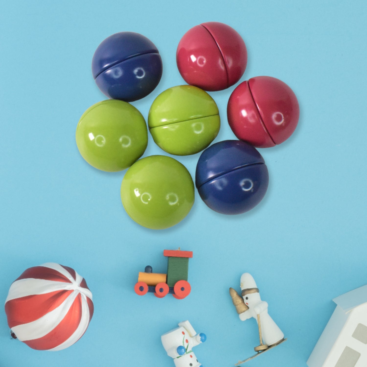 Children creating 3D shapes with magnetic sticks and balls building blocks