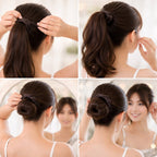 Set of stretchable braided hair ties ready for daily hair styling use