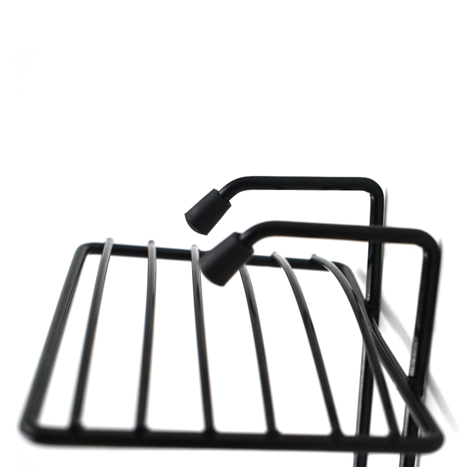 Elegant two-layer soap rack with a clean, functional design.