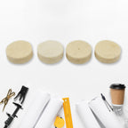 Assortment of wool felt buffing wheels for versatile material polishing.