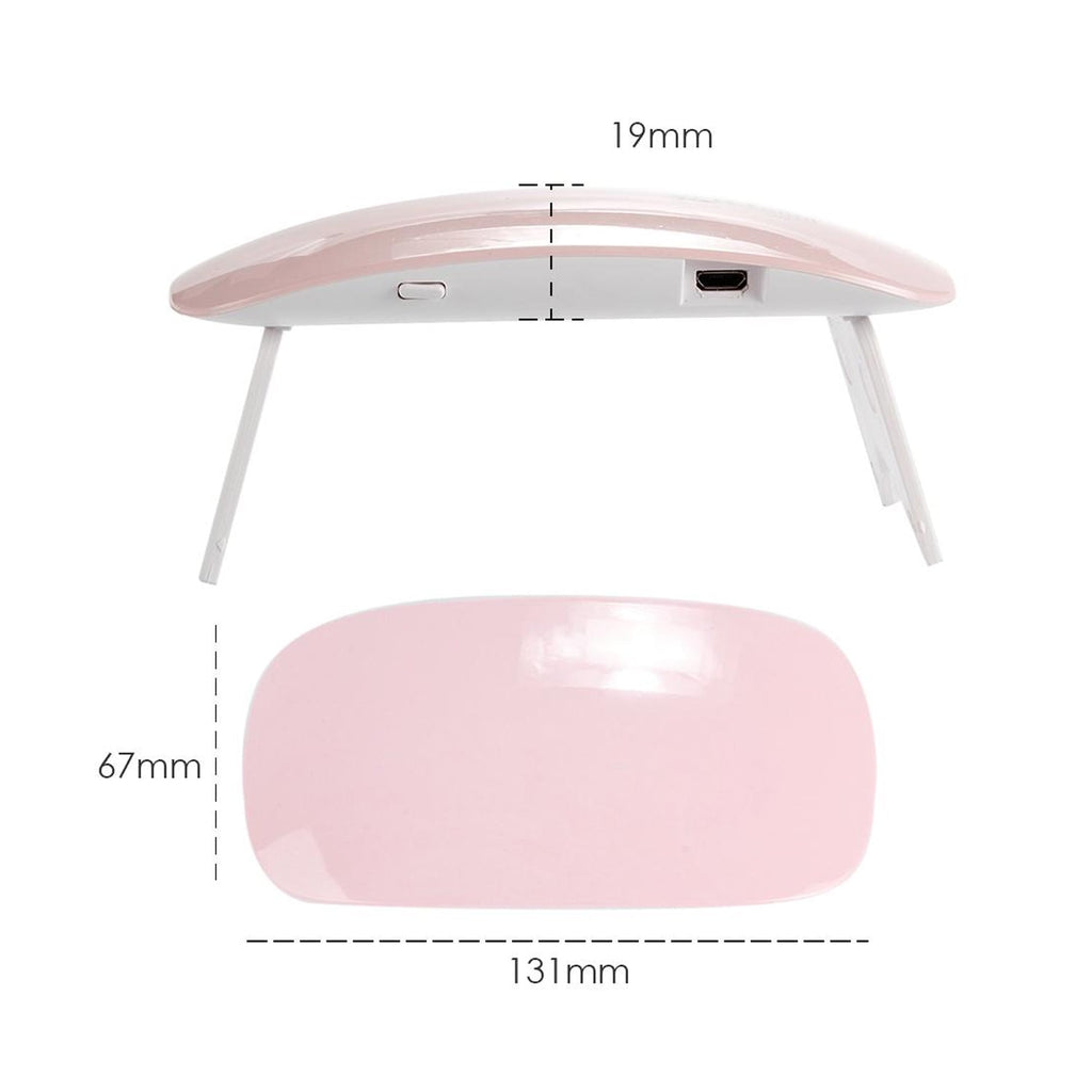 Frontal view of the sleek mini LED UV Gel Nail Dryer.