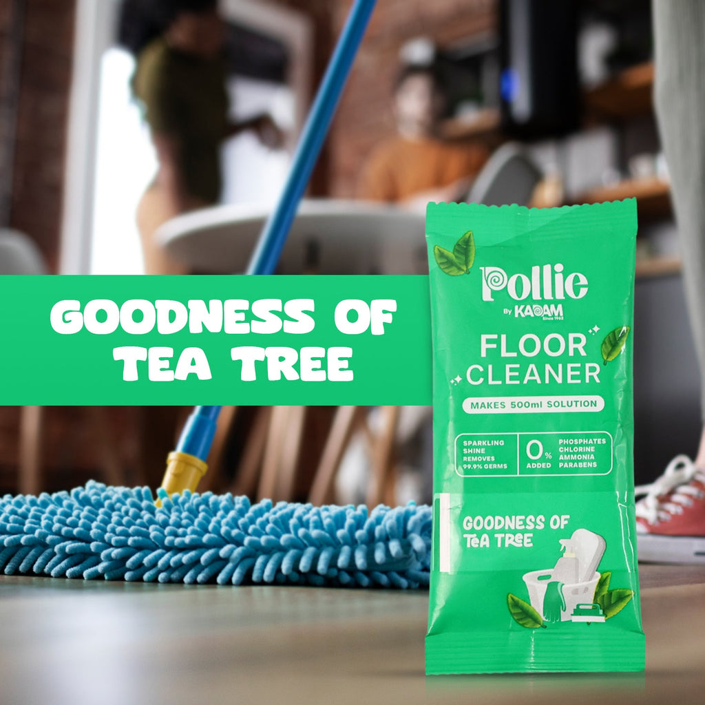 Floor cleaner sachet kit ideal for quick and effective floor mopping