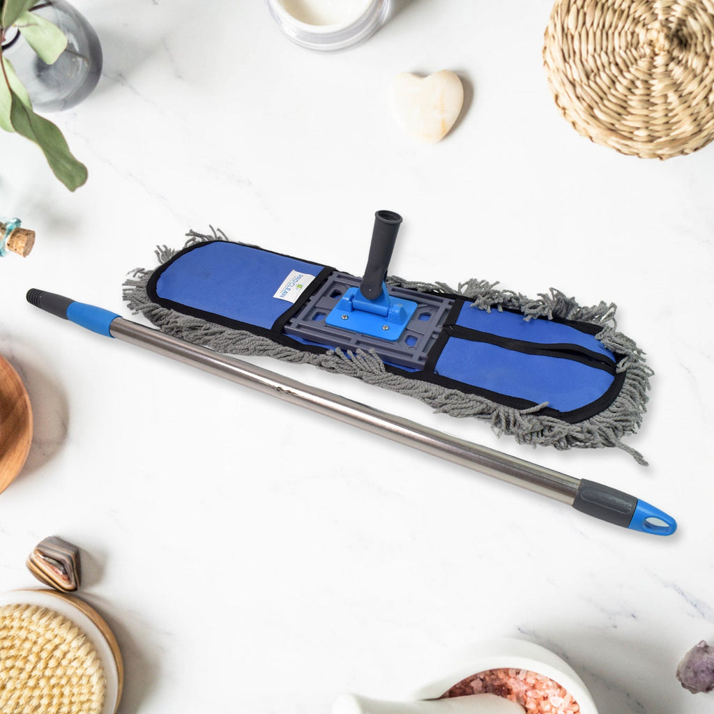 User demonstrating the flexible movement of the Pro Clean multi-surface floor mop.
