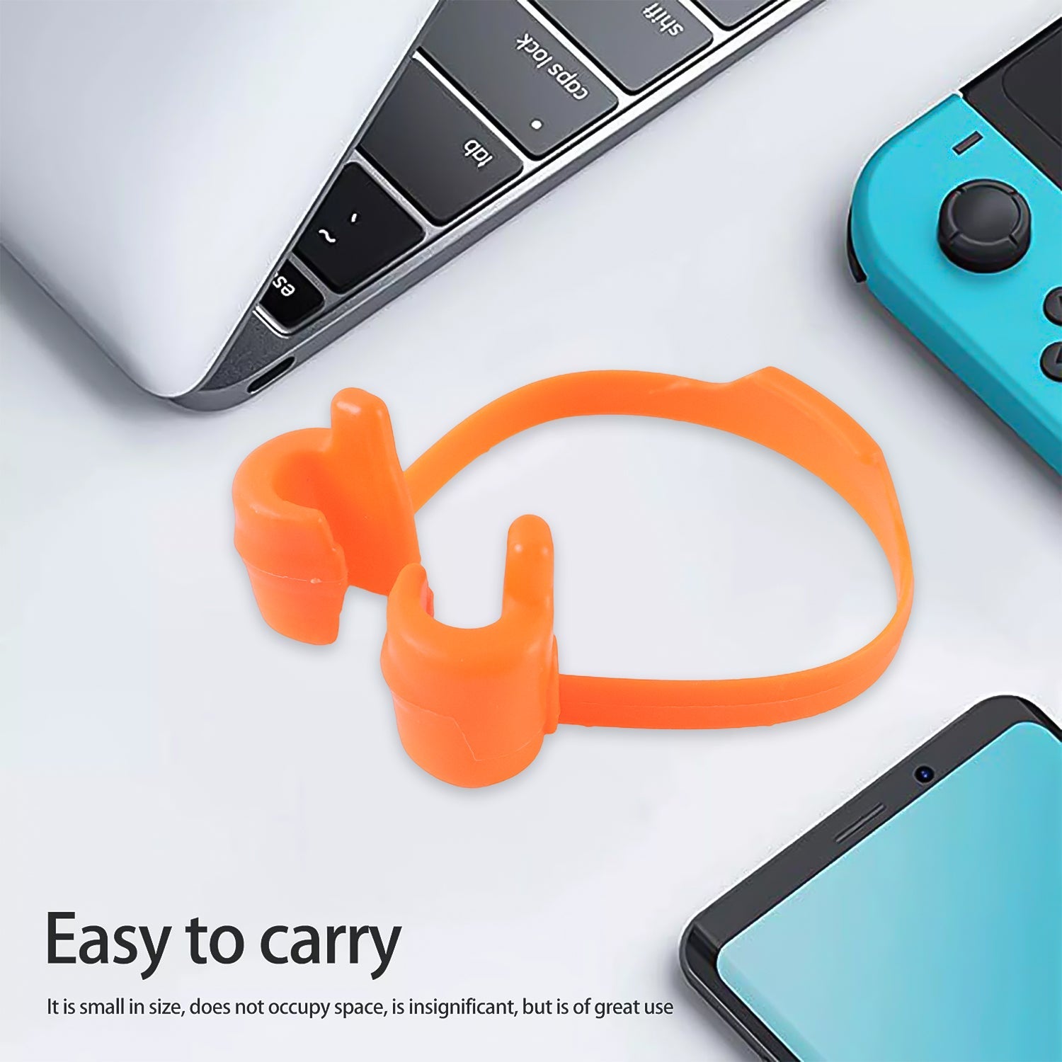 Close-up of OK gesture hand style mobile phone stand