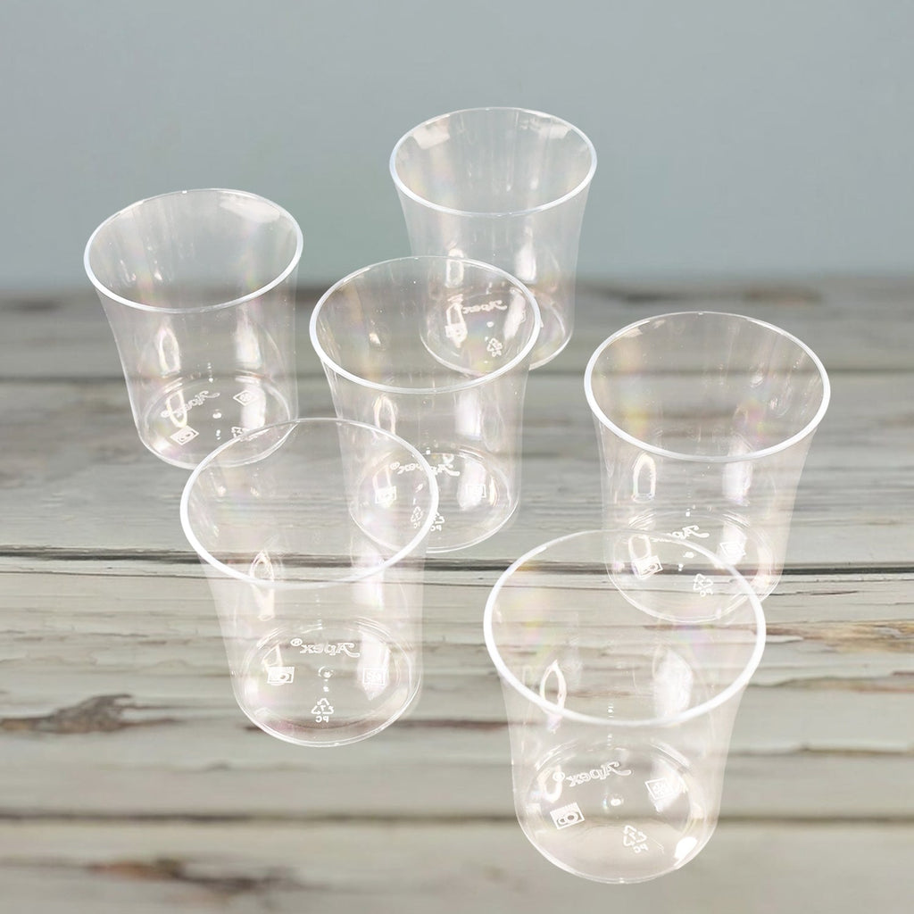 Set of 6 durable plastic glasses for daily water and juice use