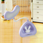USB rechargeable LED desk light shown in a modern home setting.