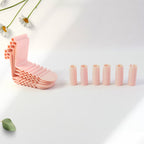 Side profile of flexible bed sheet holder clip for easy installation