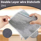 Close-up of bottle cleaning brush and scrub pad for kitchen use