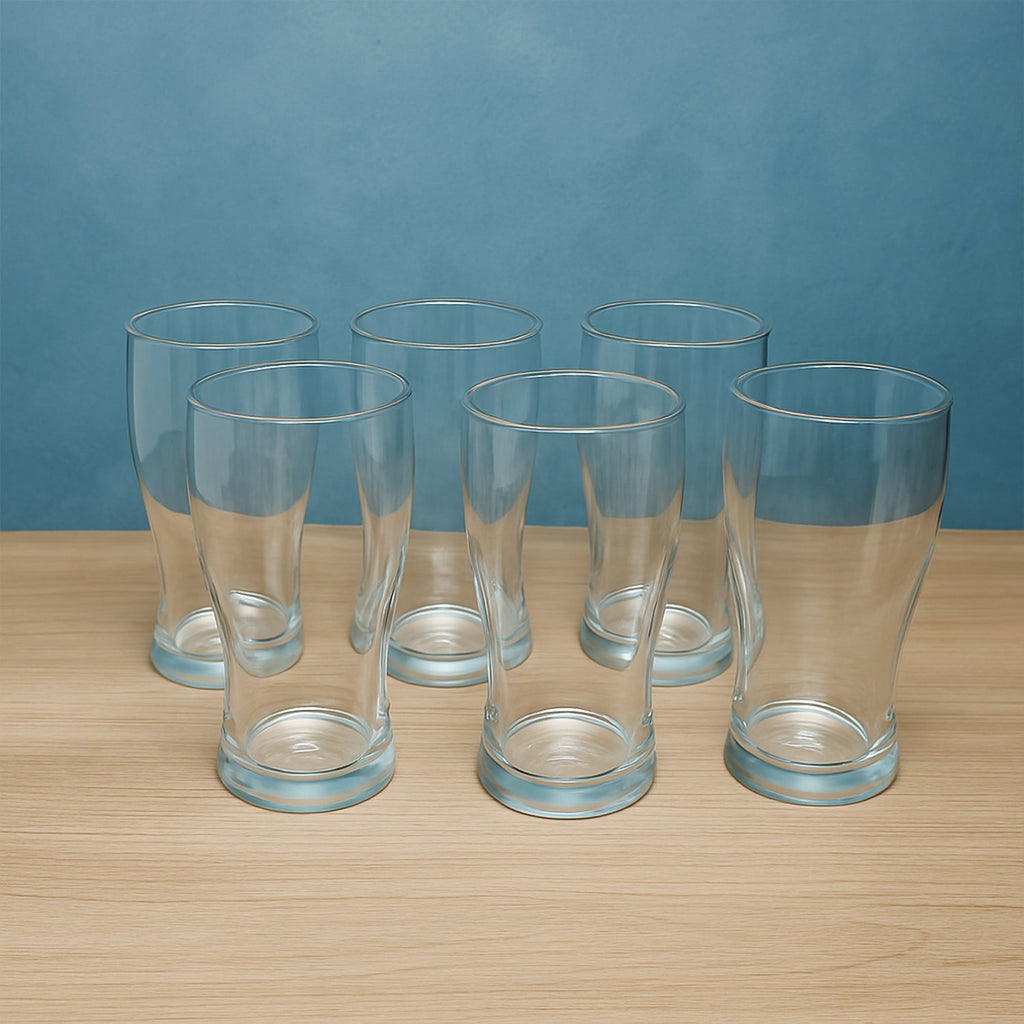 Side view of Vista unbreakable pitcher glass set showing ergonomic design