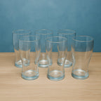 Side view of Vista unbreakable pitcher glass set showing ergonomic design