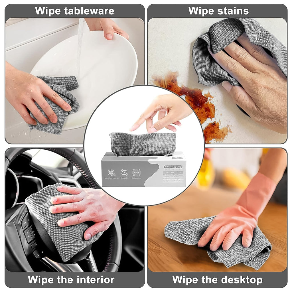 Magic wipes cloth cleaning car interior surface effectively