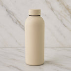 Durable stainless steel vacuum-insulated bottle for hot and cold drinks
