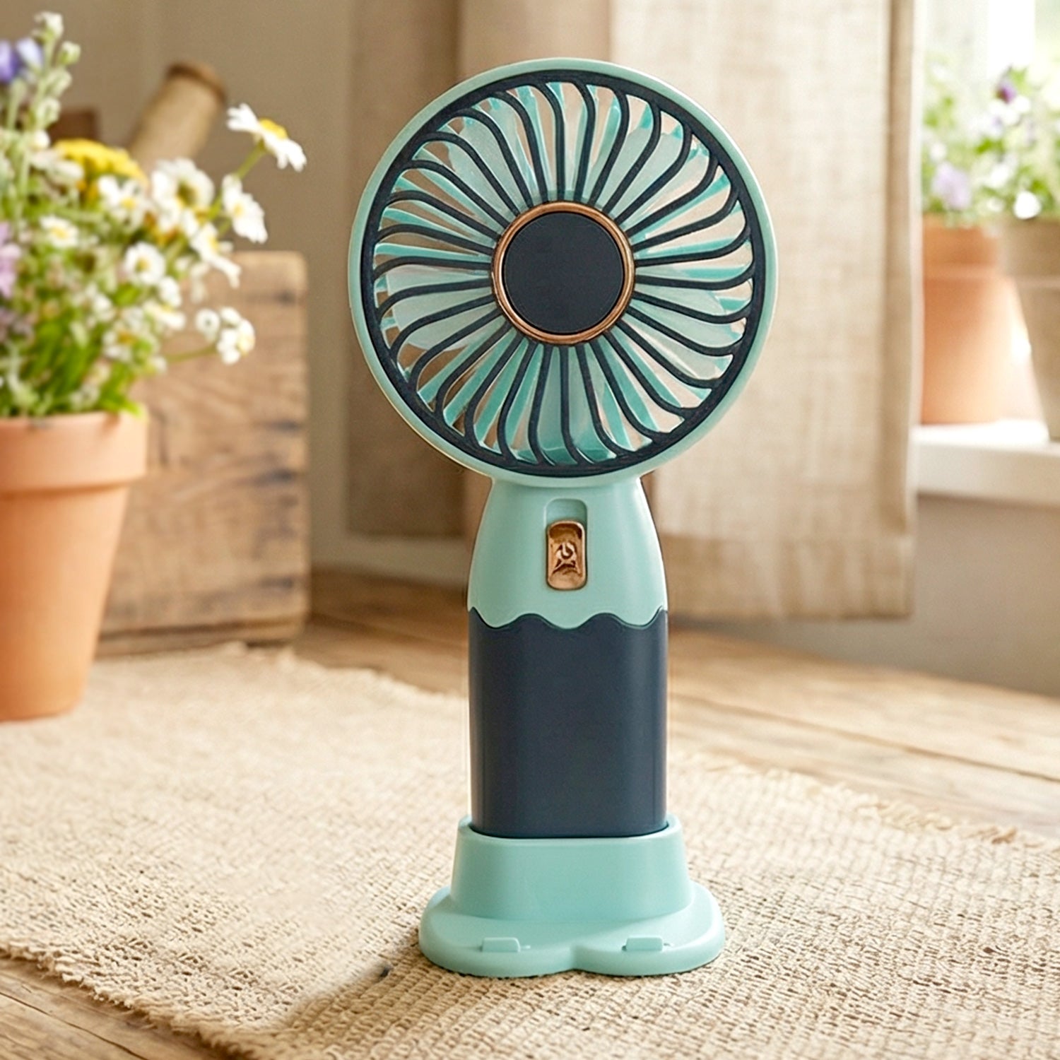 Quiet and lightweight mini portable fan providing cool airflow