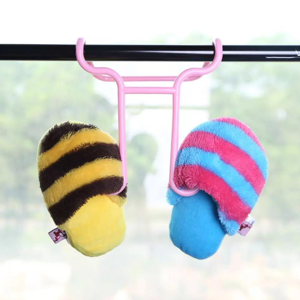 Foldable multi-purpose rack offering shoe storage and drying space for small garments.