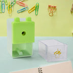 Manual pencil edge sharpening machine with safe removal