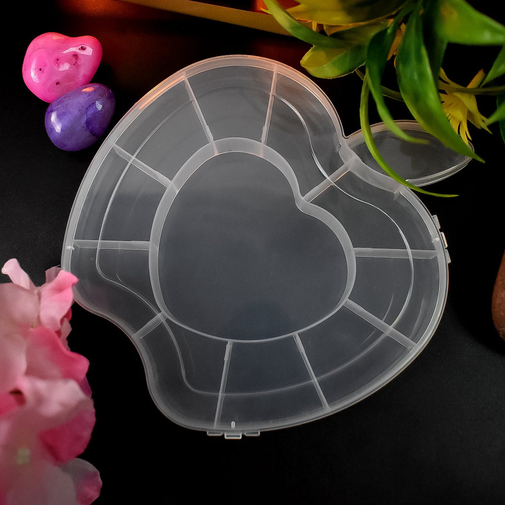 Apple-shaped plastic storage box for rings and earrings