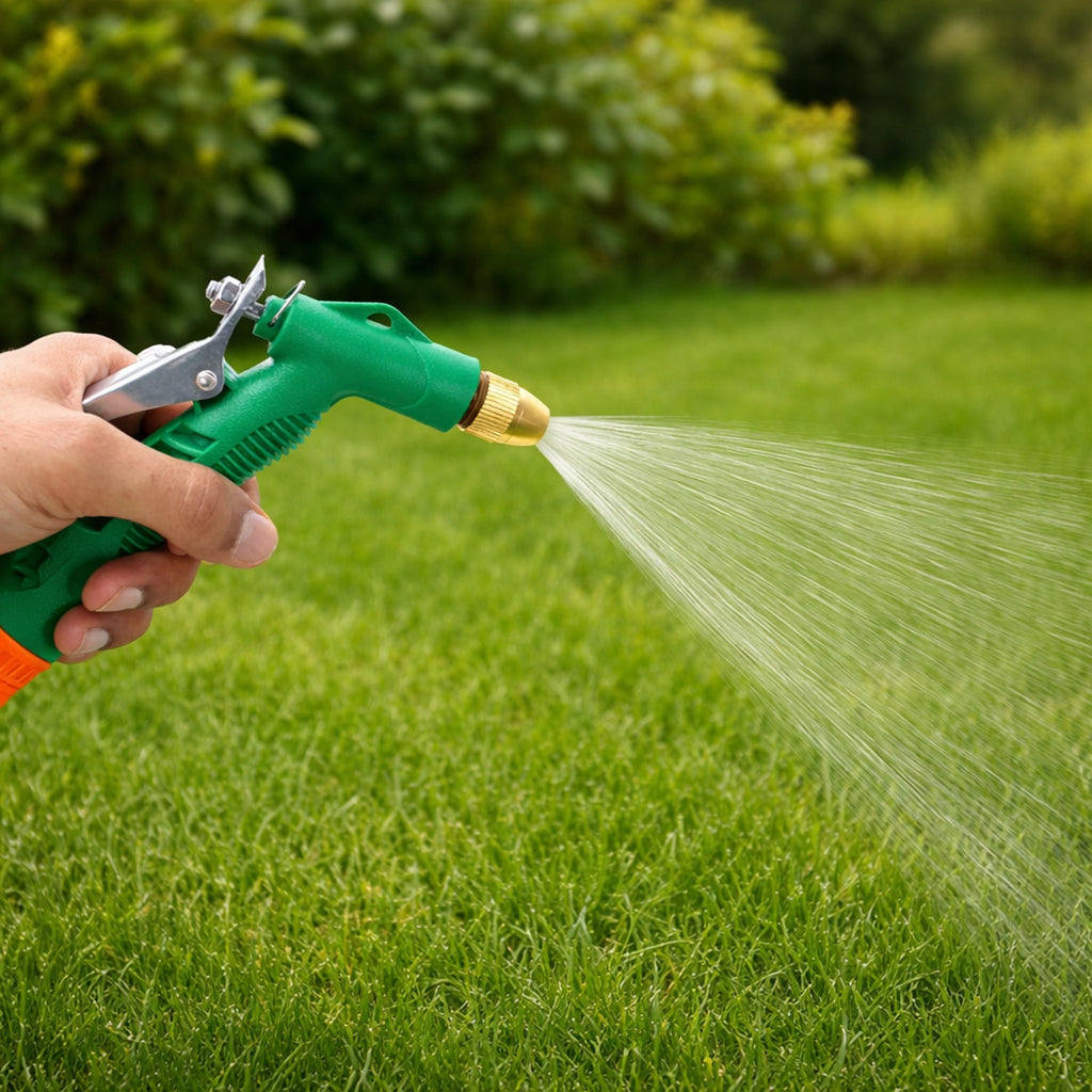 Packaging of the Grow Garden Tools water spray gun, ready for delivery.