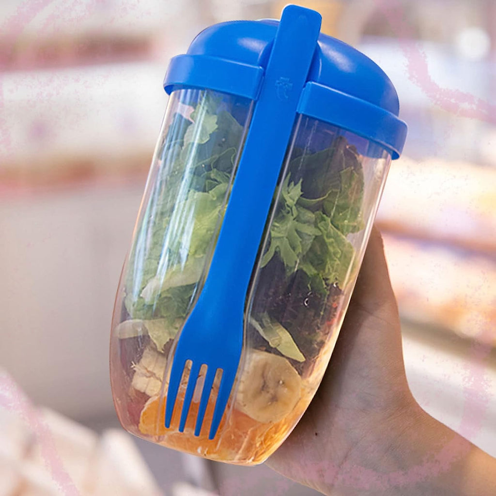 Salad mixing cup, ideal for busy professionals and travelers