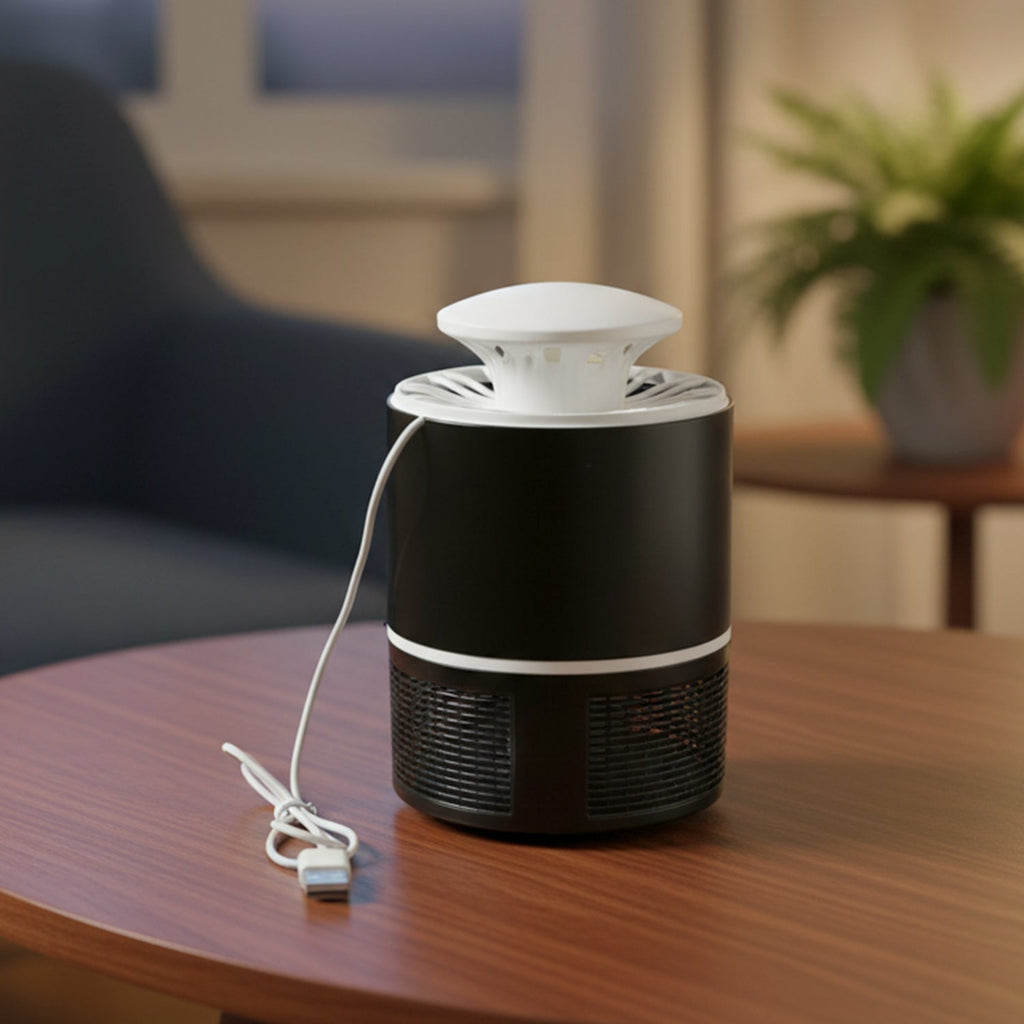 Side view of USB mosquito killer lamp highlighting its slim profile
