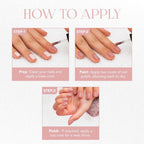 Pastel peach gel nail polish showcasing glossy finish without UV curing