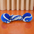 Durable two-way cotton rope dog toy for active play.