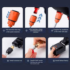 Multiple water inlet options and connectors for the portable car pressure washer.