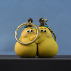 Neutral image of Cute Cartoon Couple keychain set