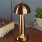 Rechargeable LED desk lamp with sleek aluminium body and non-slip silicone base