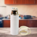 Top transparent lid of 350ml stainless steel vacuum bottle