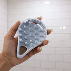 Anti dandruff silicone scalp cleaner brush for deep scalp care
