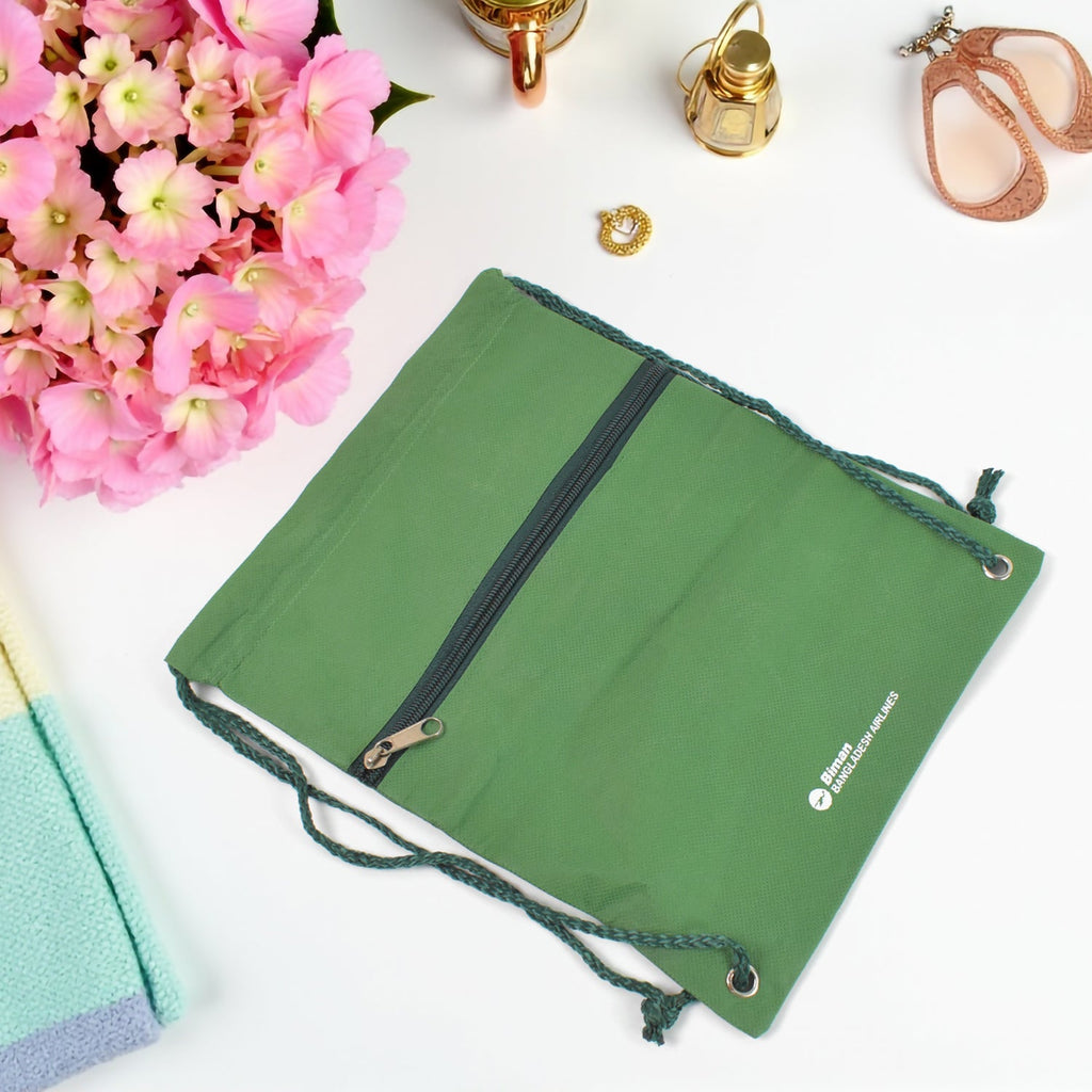 The compact musallah (prayer mat) included in the Hajj Kit Bag, folded for easy travel.