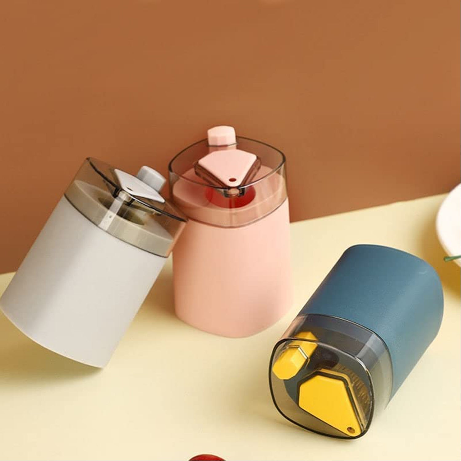 Durable plastic toothpick container, designed for safe and easy access.