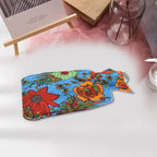 Hot water bag providing warmth and relief for menstrual cramps and stomach aches.