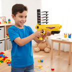 Manual launcher gun with soft foam planes safe for children