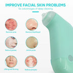 Top-down view of the Mini Handheld Vacuum Blackhead Remover, highlighting its design.