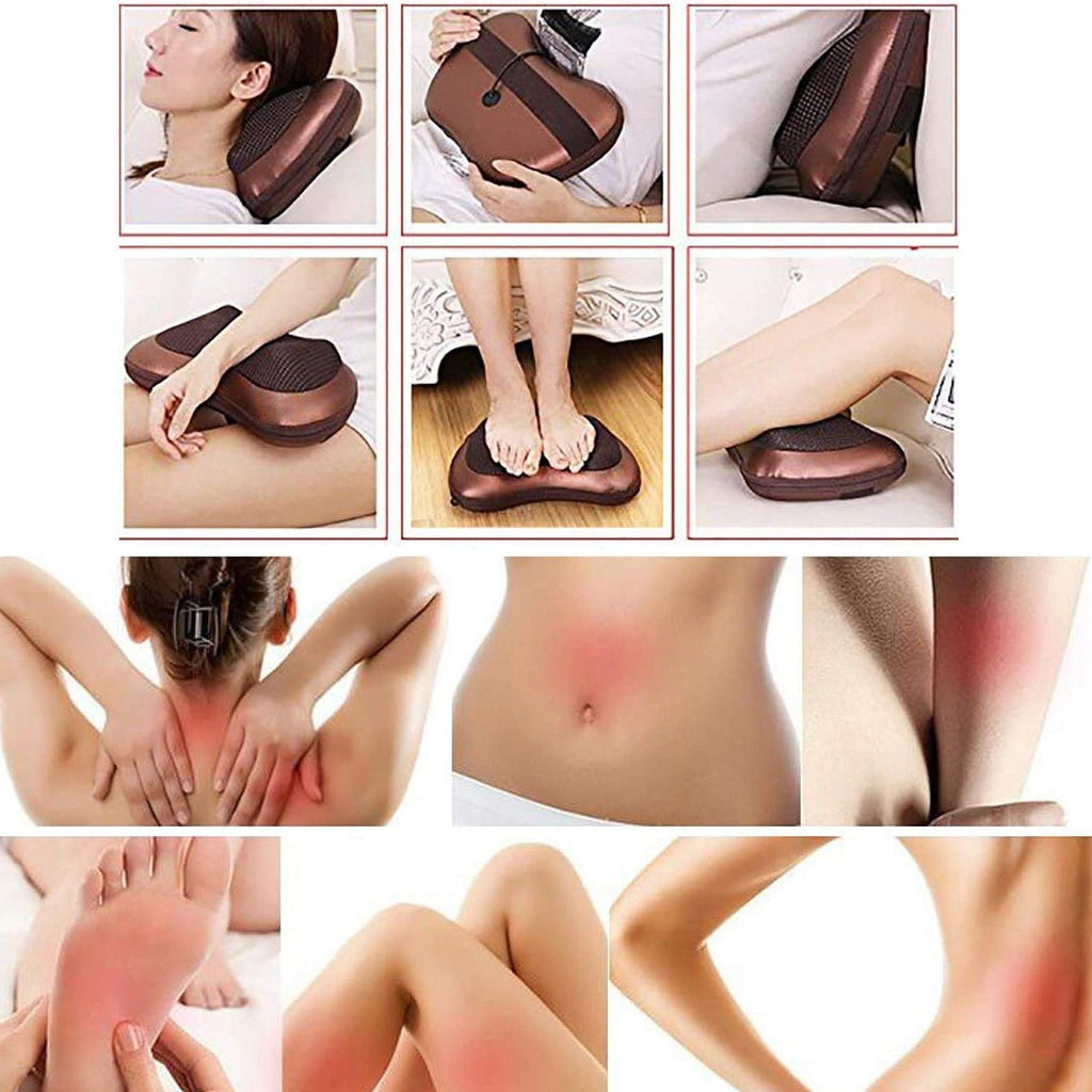 Compact Professional Massage Pillow displayed to show its portable size.